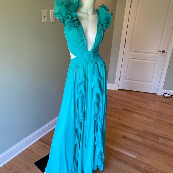 Patbo Flutter Sleeve Maxi Dress Azalea. Size 4. $825. - Picture 14 of 14